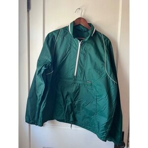 Windcrest Men's Green Pullover Windbreaker Jacket XL Active Outerwear